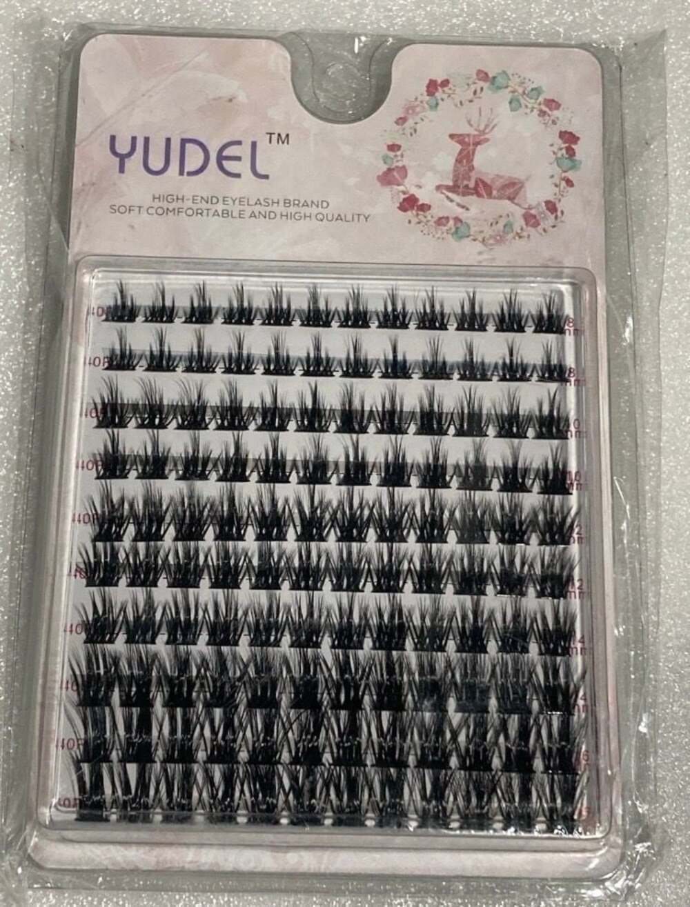 YUDEL Individual Lash Clusters C-Curl Mixed 8-16mm Extension Set
